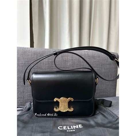 celine triomphe bag second hand|celine triomphe bag preloved.